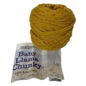 Cascade Yarns Baby Llama Chunky 100g/109yds - Mustard Gold No 16 ONE Ball